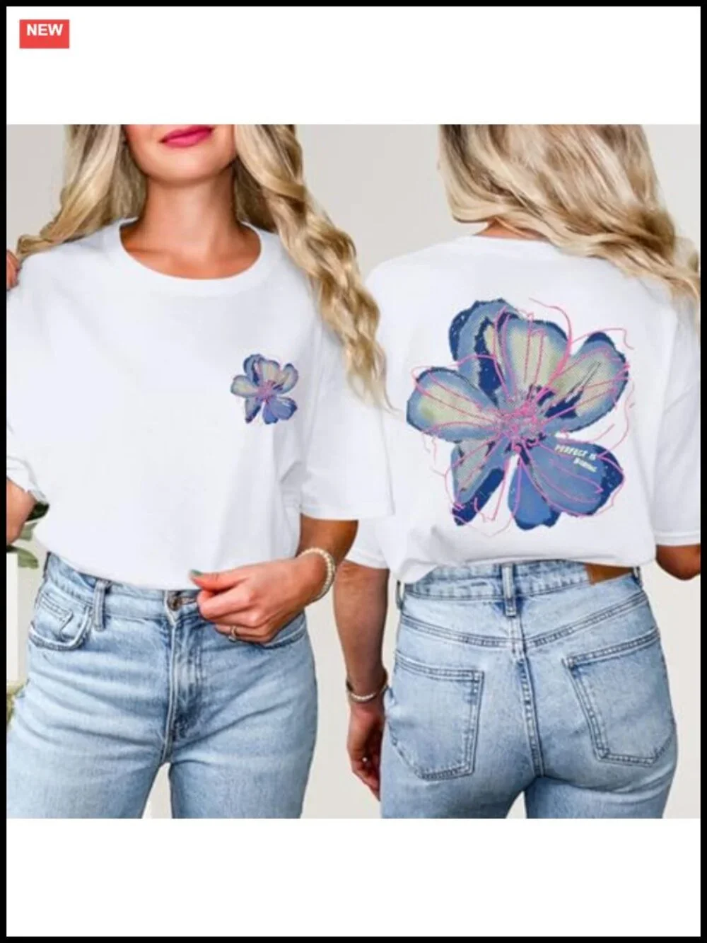 Floral Hawaiian Graphic Tee for Women Summer Beach Vacation Top
